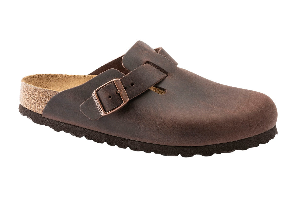 Birkenstock Boston Oiled Leather Regular Fit Clog (Habana, Size 40 EU)