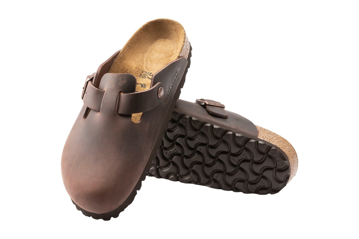 Birkenstock Boston Oiled Leather Regular Fit Clog (Habana, Size 40 EU)