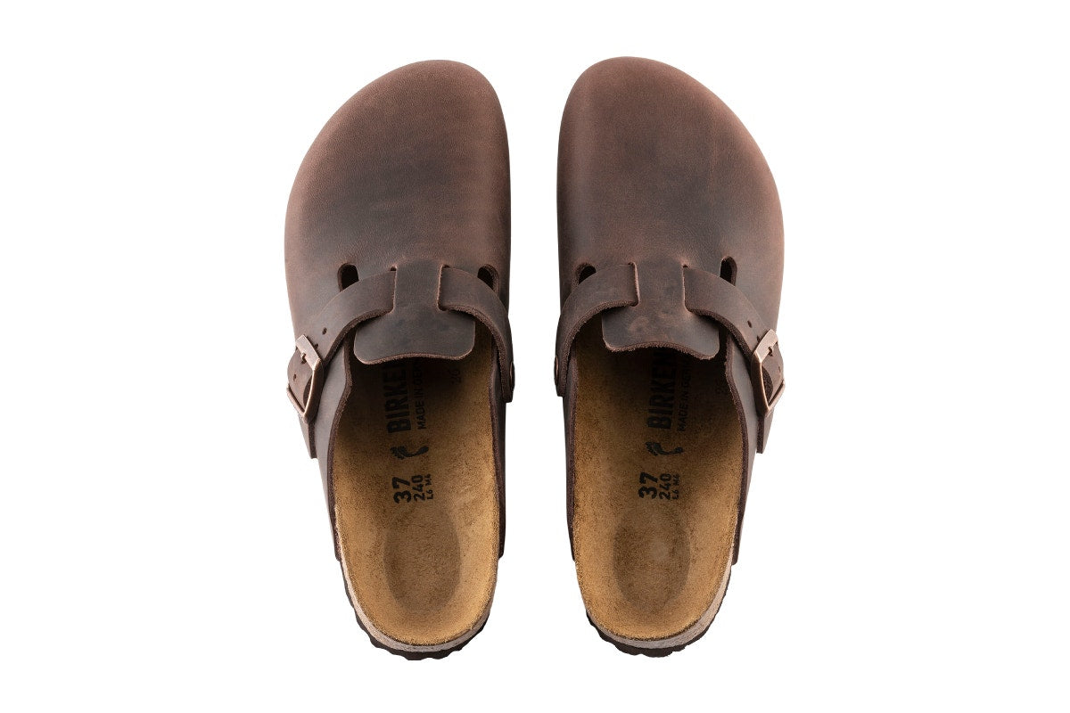 Birkenstock Boston Oiled Leather Regular Fit Clog (Habana, Size 40 EU)