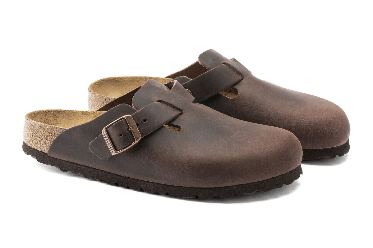 Birkenstock Boston Oiled Leather Regular Fit Clog (Habana, Size 40 EU)
