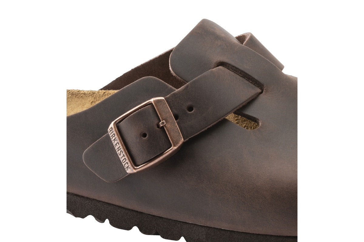 Birkenstock Boston Oiled Leather Regular Fit Clog (Habana, Size 40 EU)