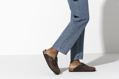 Birkenstock Boston Oiled Leather Regular Fit Clog (Habana, Size 40 EU)