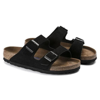 Birkenstock Women's Arizona Birko-Flor Narrow-Fit Sandal  - Black