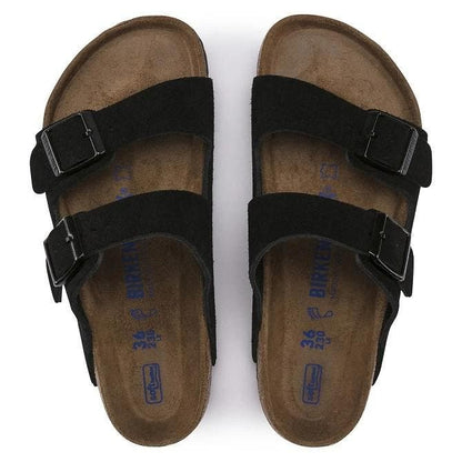 Birkenstock Women's Arizona Birko-Flor Narrow-Fit Sandal  - Black