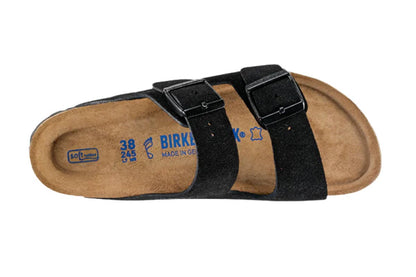 Birkenstock Women's Arizona Softbed VL Regular Sandal (Black)