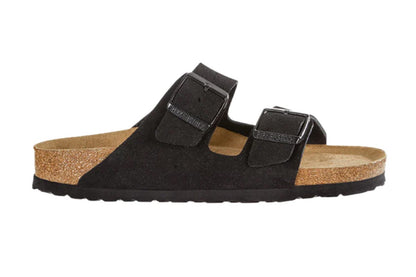 Birkenstock Women's Arizona Softbed VL Regular Sandal (Black)