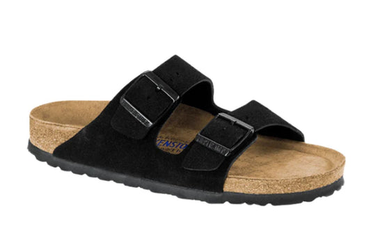 Birkenstock Women's Arizona Softbed VL Regular Sandal (Black)