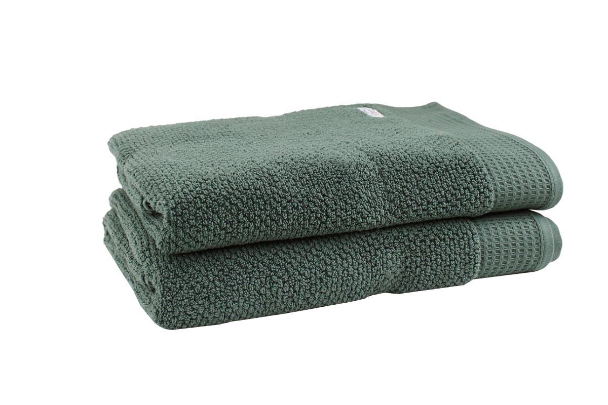 Onkaparinga Set of 2 550GSM Avalon Bath Sheets (Fir Green)