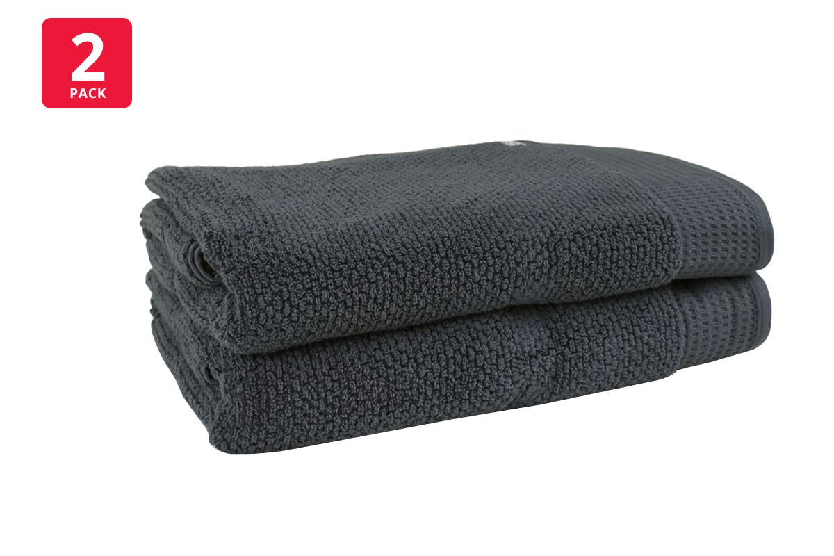 Onkaparinga Set of 2 550GSM Avalon Bath Sheets (Midnight)