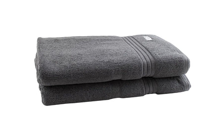 Onkaparinga Set of 2 600GSM Flinders Bath Sheets (Charcoal)