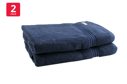 Onkaparinga Set of 2 600GSM Flinders Bath Sheets (Denim)