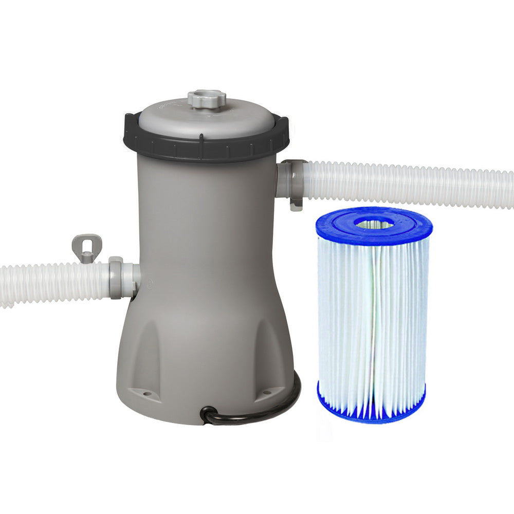 Bestway FlowClear Filter Pump 3028L/H 800GPH with Cartridge & Air Purge Valve