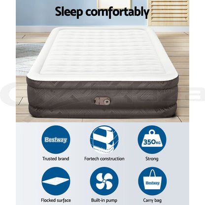 Bestway Air Bed Queen Size Mattress Camping Beds Inflatable Built-in Pump | Auzzi Store