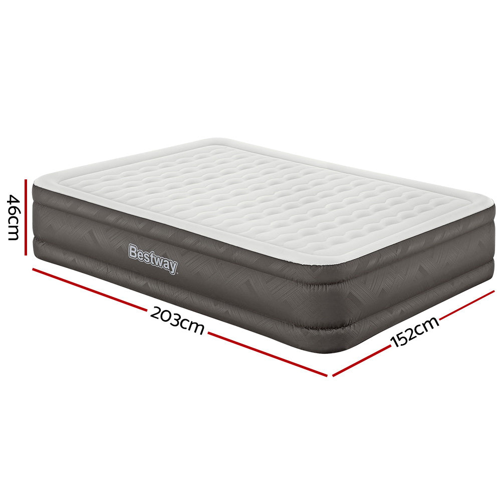 Bestway Air Bed Queen Size Mattress Camping Beds Inflatable Built-in Pump | Auzzi Store