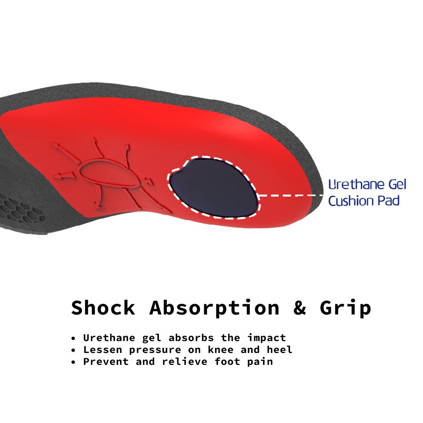 Bibal Insole 2X Pair L Size Full Whole Insoles Shoe Inserts Arch Support Foot Pads | Auzzi Store