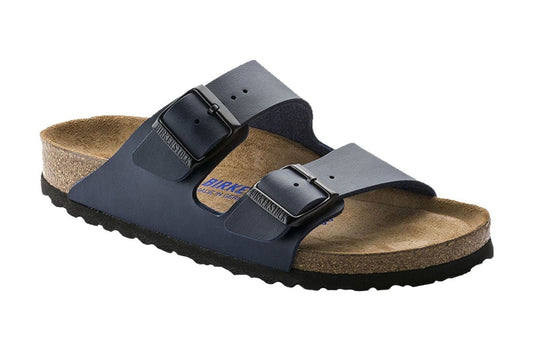 Birkenstock Arizona Birko-Flor Soft Footbed Sandal (Blue) | Auzzi Store