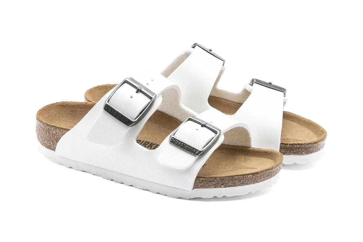 Birkenstock Kid's Arizona Sandal (White) | Auzzi Store