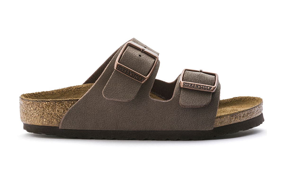 Birkenstock Kids Arizona Birkibuc Narrow-Fit Sandal (Mocha) | Auzzi Store