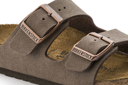 Birkenstock Kids Arizona Birkibuc Narrow-Fit Sandal (Mocha) | Auzzi Store