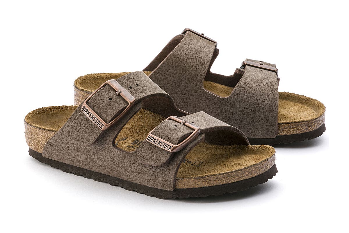 Birkenstock Kids Arizona Birkibuc Narrow-Fit Sandal (Mocha) | Auzzi Store