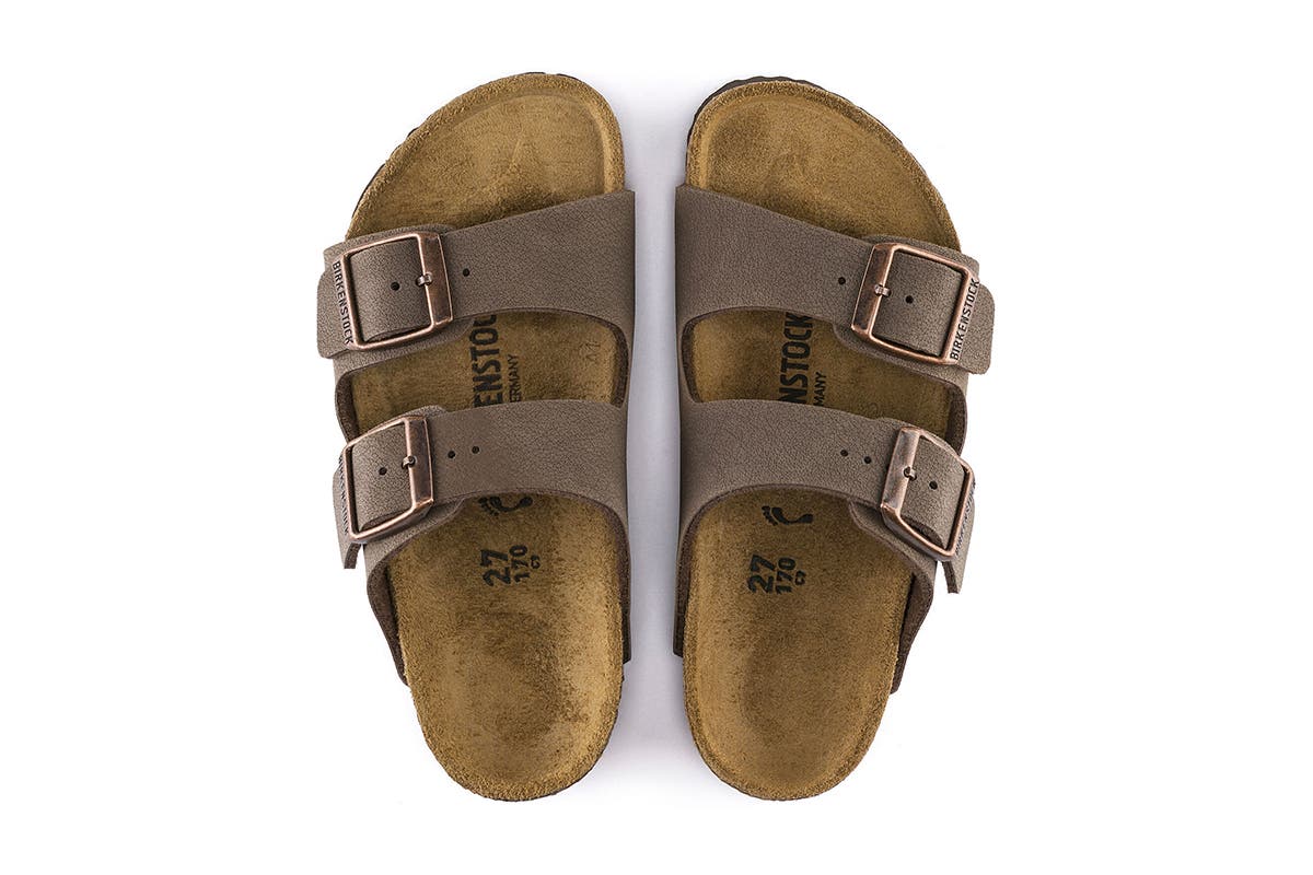 Birkenstock Kids Arizona Birkibuc Narrow-Fit Sandal (Mocha) | Auzzi Store