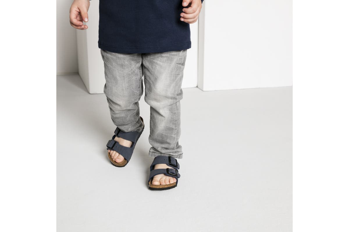 Birkenstock Kids Arizona Birko-Flor Sandal (Navy) | Auzzi Store