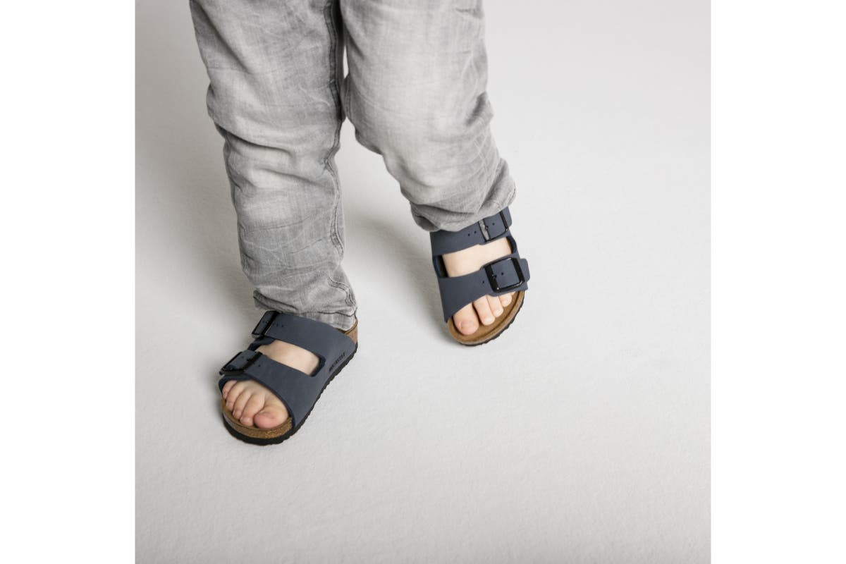 Birkenstock Kids Arizona Birko-Flor Sandal (Navy) | Auzzi Store