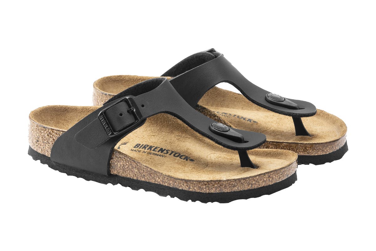 Birkenstock Kids Gizeh Birko-Flor Sandal (Black) | Auzzi Store