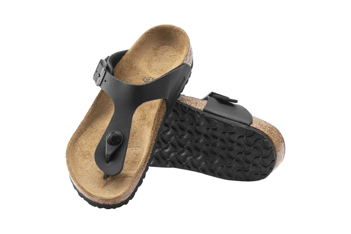 Birkenstock Kids Gizeh Birko-Flor Sandal (Black) | Auzzi Store