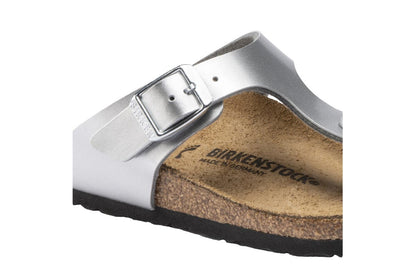 Birkenstock Kids Gizeh Birko-Flor Sandal (Electric Metallic Silver) | Auzzi Store