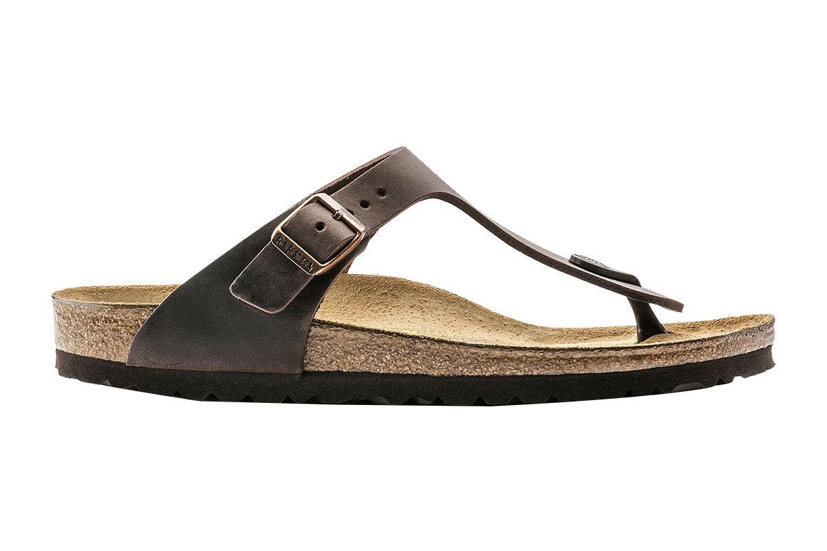 Birkenstock Men's Gizeh Oiled Leather Narrow-Fit Sandals (Habana) | Auzzi Store