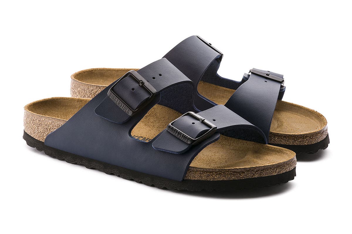 Birkenstock Unisex Arizona Birko-Flor Sandals (Navy) | Auzzi Store