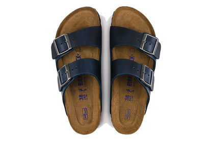 Birkenstock Unisex Arizona FL Soft Footbed Sandal (Blue) | Auzzi Store