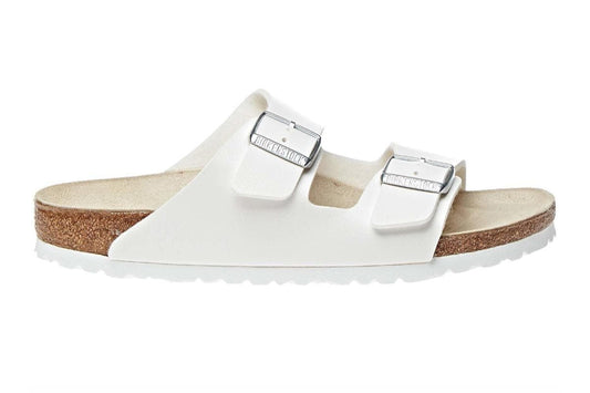Birkenstock Unisex Arizona Narrow Leather Sandal (White) | Auzzi Store
