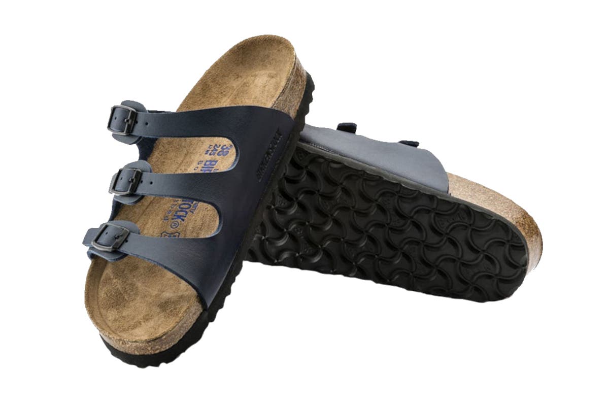 Birkenstock Unisex Florida Birko-Flor Soft Footbed Sandals (Blue) | Auzzi Store
