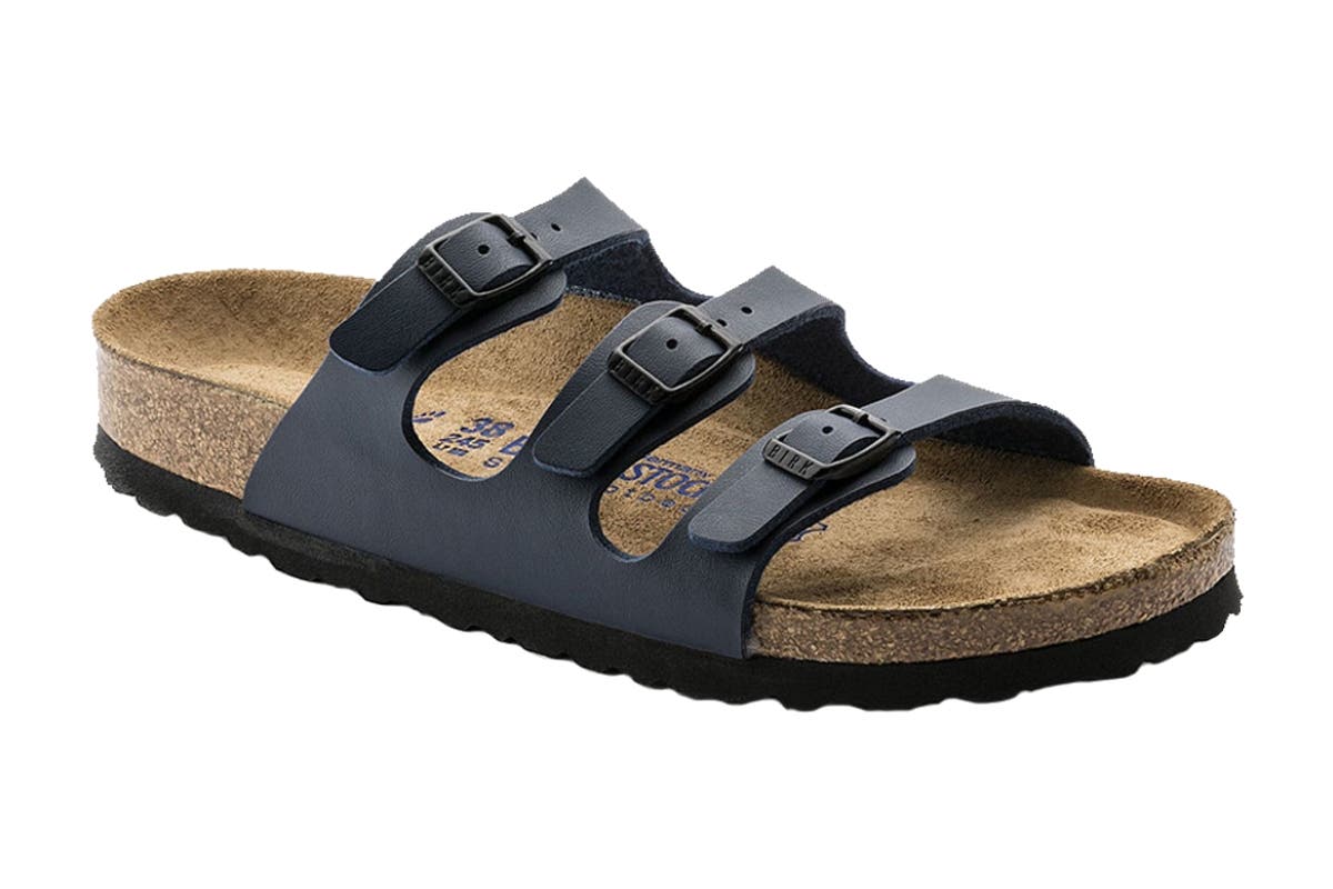 Birkenstock Unisex Florida Birko-Flor Soft Footbed Sandals (Blue) | Auzzi Store