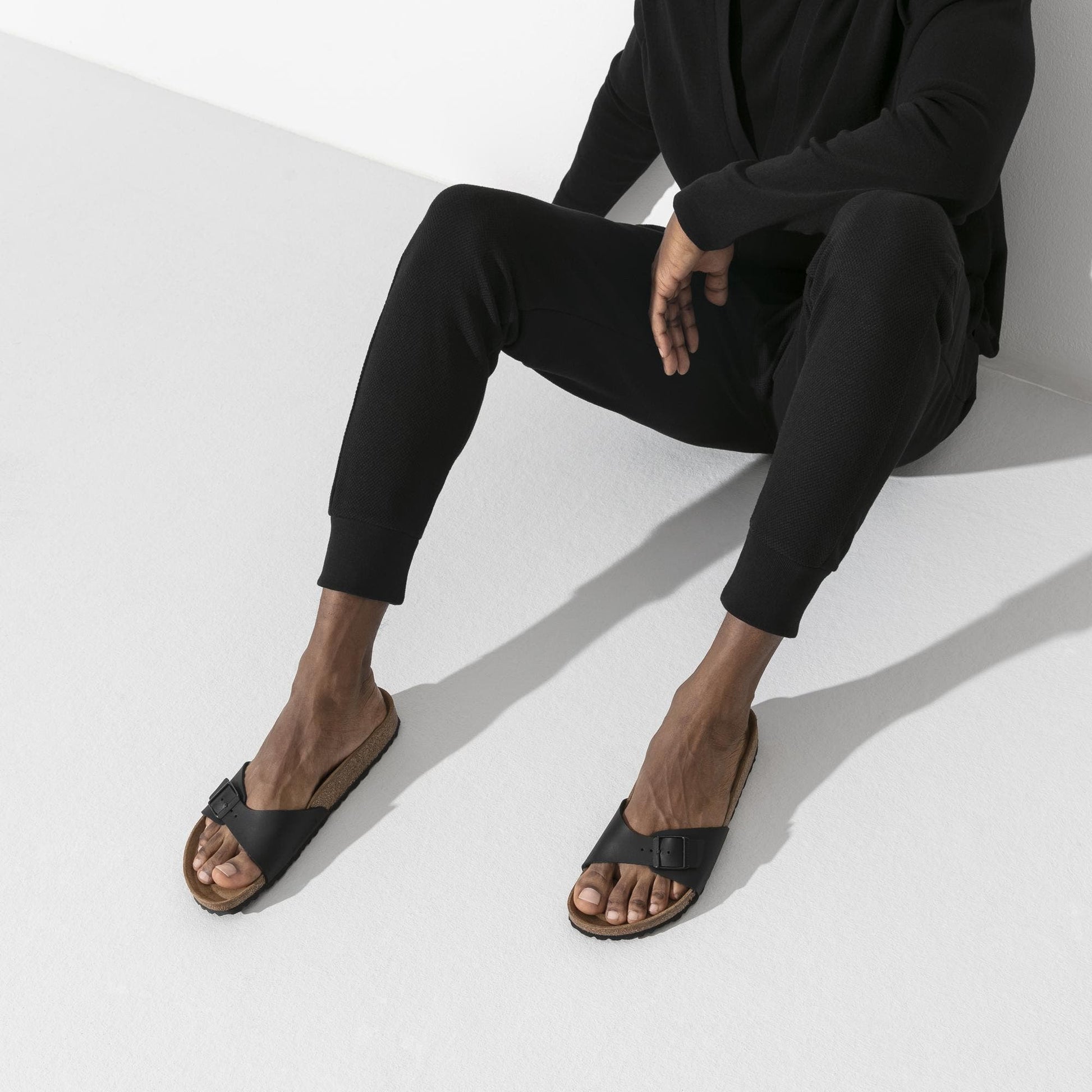 Birkenstock Women's Madrid Birko-Flor Sandal (Black) | Auzzi Store