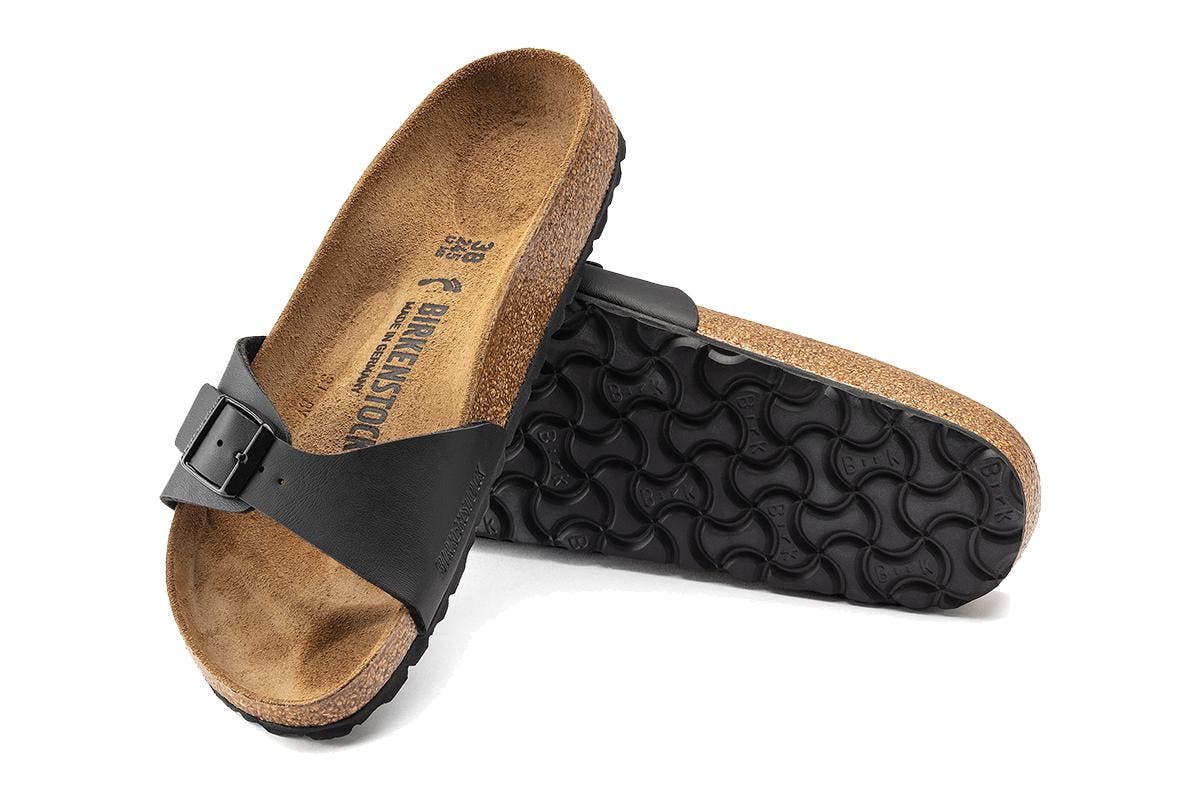 Birkenstock Women's Madrid Birko-Flor Sandal (Black) | Auzzi Store