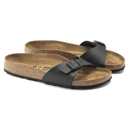 Birkenstock Women's Madrid Birko-Flor Sandal (Black) | Auzzi Store