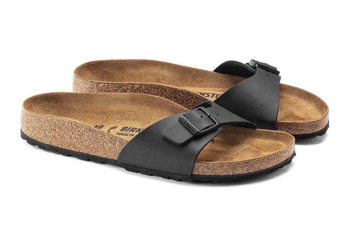 Birkenstock Women's Madrid Birko-Flor Sandal (Black) | Auzzi Store