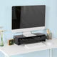 Black Monitor Stand Desk Organizer with 2 Drawers | Auzzi Store