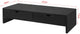 Black Monitor Stand Desk Organizer with 2 Drawers | Auzzi Store