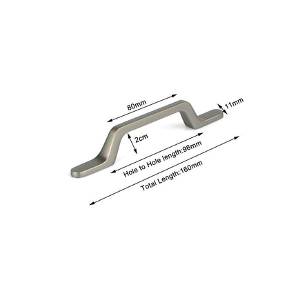 Black Zinc Kitchen Cabinet Handles Drawer Bar Handle Pull 96mm | Auzzi Store