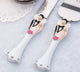 Bride Groom Cake Server Set Wedding Cake Knife and Silver Blade Server Set Boxed - Bride Groom Handles | Auzzi Store