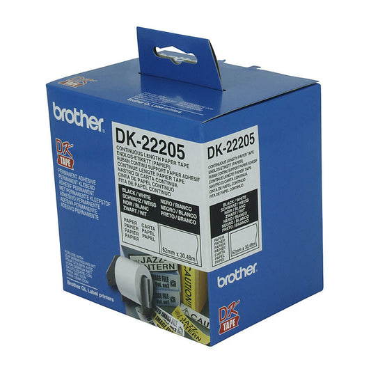 Brother DK-22205 Consumer Paper Roll | Auzzi Store