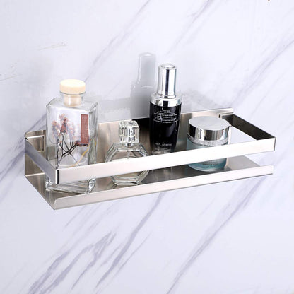 Brushed Bathroom Shower Shelf Kitchen Rack Storage Shelves Shampoo Holder Organizer | Auzzi Store