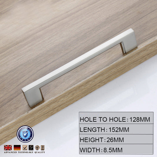 Brushed Nickel Kitchen Door Cabinet Drawer Handle Pulls 128MM | Auzzi Store