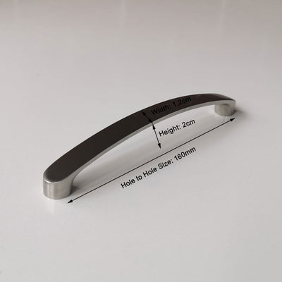 Brushed Nickel Kitchen Door Cabinet Drawer Handle Pulls 160MM - Variant 2