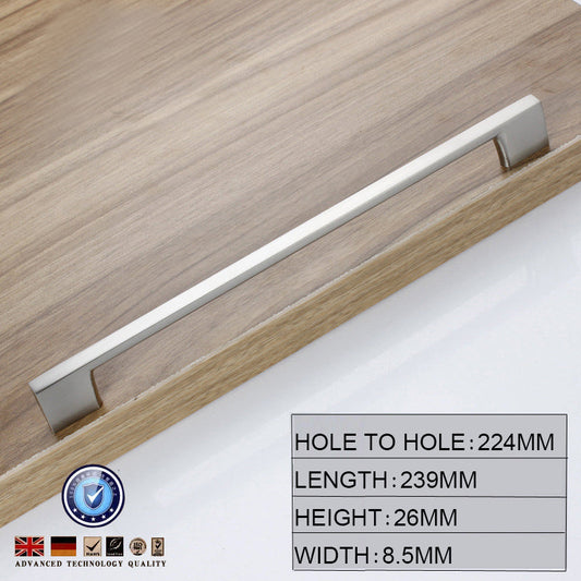 Brushed Nickel Kitchen Door Cabinet Drawer Handle Pulls 224MM | Auzzi Store