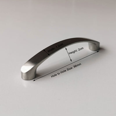 Brushed Nickel Kitchen Door Cabinet Drawer Handle Pulls 96MM - Variant 2